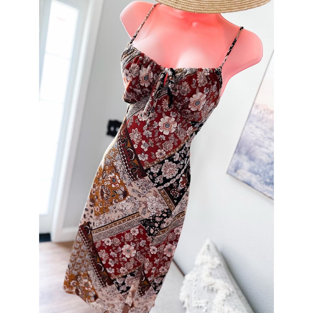 Sunset Spells Boheme in Bloom patchwork floral co… - image 1